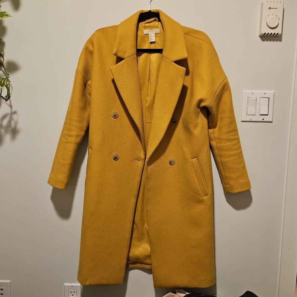 Yellow H&M long jacket